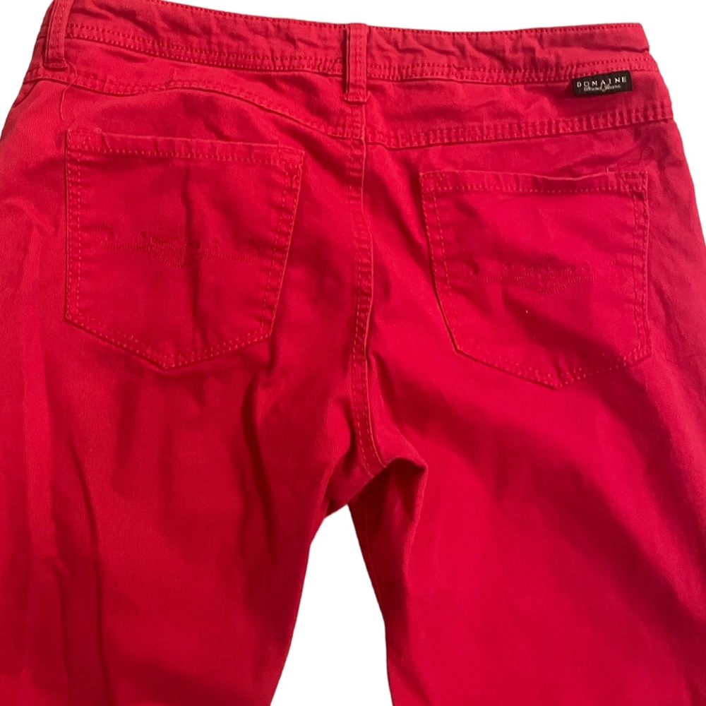 Domaine Brand Red Cotton/Spandex Jeans Size 13 cotton